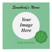 Green Flower Ribbon Tmpl van Kenneth Yoncich Kubus (Voorkant)