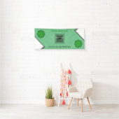 Green Flower Ribbon van Kenneth Yoncich Spandoek (Insitu)