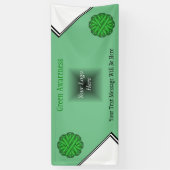 Green Flower Ribbon van Kenneth Yoncich Spandoek (Verticaal)