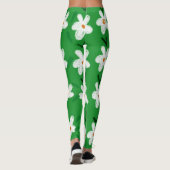 GREEN FLOWER SUMMER YOGA PANTS LEGGINGS (Achterkant)