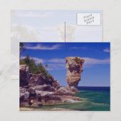 Green Flowerpot Island, Tobermory bloemen Briefkaart (Voorkant / Achterkant)