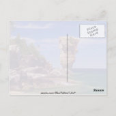 Green Flowerpot Island, Tobermory bloemen Briefkaart (Achterkant)