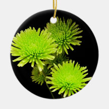 Green Flowers Ornament