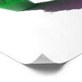 Green Flowers White Bucket and Shadow Poster (Hoek)