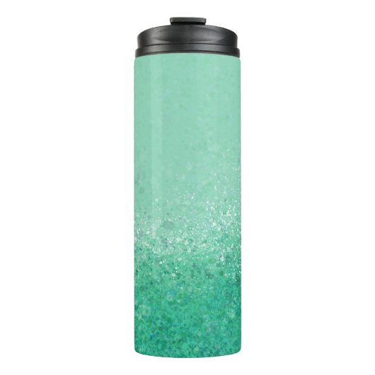 Green Fluorite Abstract Thermal Tumbler Thermosbeker (Voorkant)