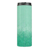 Green Fluorite Abstract Thermal Tumbler Thermosbeker (Achterkant)