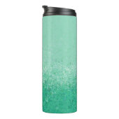Green Fluorite Abstract Thermal Tumbler Thermosbeker (Geroteerd rechts)