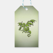 Green Flying Dragon Cadeaulabel (Voorkant)