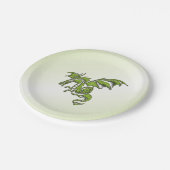 Green Flying Dragon Papieren Bordje (Gekanteld)
