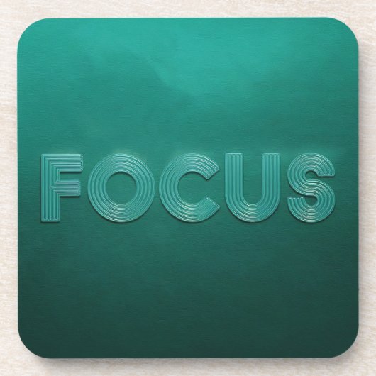 Green Focus Affirmatie Onderzetter Set (Voorkant)