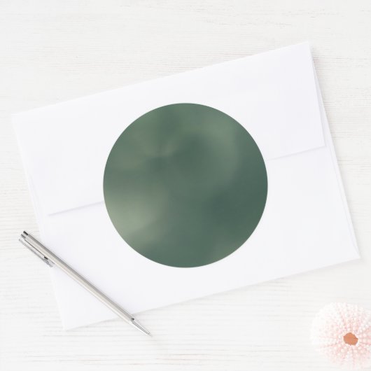 Green Fog Ronde Sticker (Envelop)