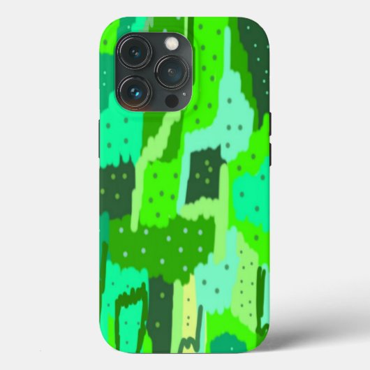 Green Foliage Abstract Case-Mate iPhone Case (Achterkant)