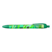 Green Foliage Abstract Zwarte Inkt Pen (Bovenkant)