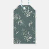 Green Foliage Boho Baby shower Dank u Cadeaulabel (Achterkant)