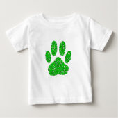 Green Foliage Dog Paw Print (Voorkant)