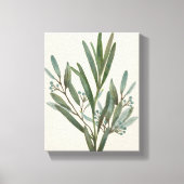 Green Foliage I | Een van de vier Canvas Afdruk (Voorkant)