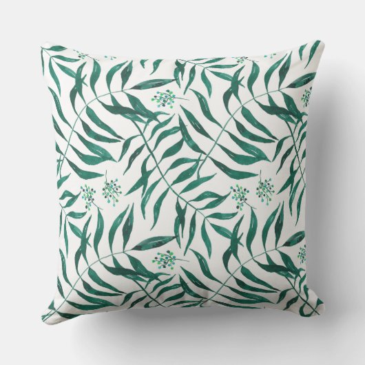 Green Foliage Kussen (Achterkant)