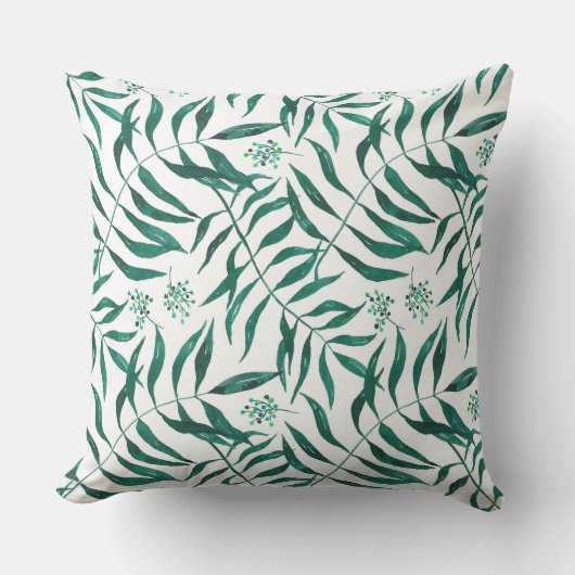 Green Foliage Kussen (Voorkant)