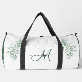 Green Foliage Personalized Gym Duffel Bag Plunjezak
