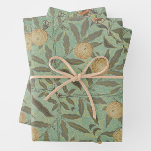 Green Foliage William Morris Inpakpapier Vel