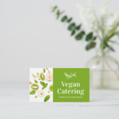 Green Food Healthy Nutrition Detox Vegan Bakery Visitekaartje (Staand voorkant)