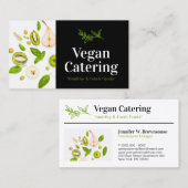 Green Food Healthy Nutrition Organic Vegan Bakery Visitekaartje (Voorkant / Achterkant)