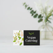 Green Food Healthy Nutrition Organic Vegan Bakery Visitekaartje (Staand voorkant)