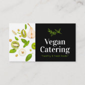 Green Food Healthy Nutrition Organic Vegan Bakery Visitekaartje (Voorkant)