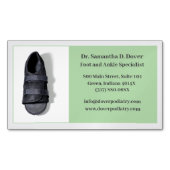 Green Foot Doctor Podiatry Podiatrist Medical Magnetisch Visitekaartje (Voorkant)