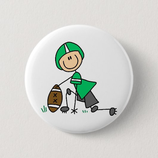 Green Football Player Button (Voorkant)