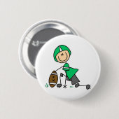 Green Football Player Button (Voorkant /achterkant)