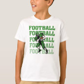 Green Football Player T-shirts en cadeaus (Voorkant)
