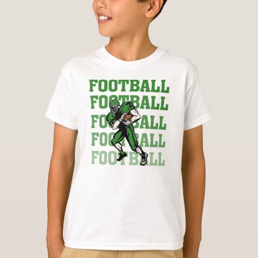 Green Football Player T-shirts en cadeaus (Voorkant)