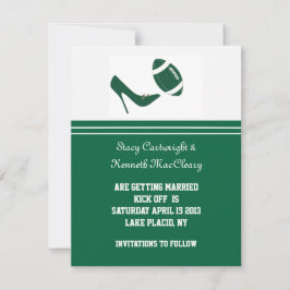 Green Football Save The Date Announcement  Kaart