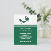 Green Football Save The Date Announcement  Kaart (Staand voorkant)