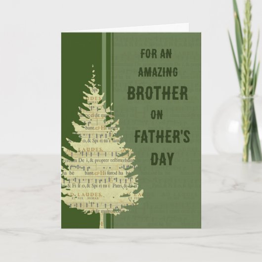 Green Forest Brother Happy Vaderdag Kaart (Voorkant)