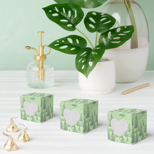 Green Forest Christmas Bedankdoosjes (Meervoudige)