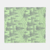Green Forest Christmas Fleece Deken (Voorkant (Horizontaal))