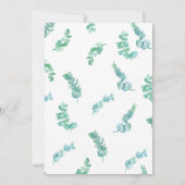 Green Forest Dieren Baby shower Kaart (Achterkant)