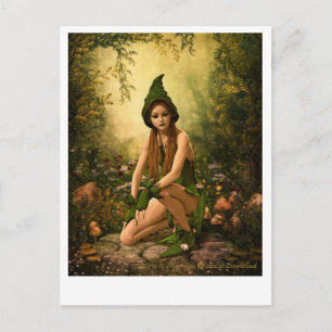 Green Forest Elf Briefkaart