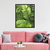 Green Forest Ferns Botanical Canvas Afdruk (Insitu (Woonkamer))