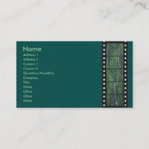 Green Forest Filmstrip Profile Card Visitekaartje