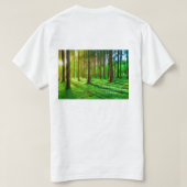 Green Forest Image - Lush Nature  T-shirt (Design achterkant)