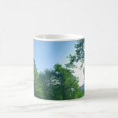 Green Forest Landscape Photography Magnet Koffiemok (Center)