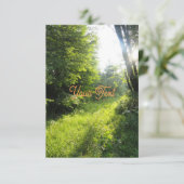 Green Forest Meadow Aangepast Informatiekaartje (Staand voorkant)