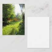 Green Forest Meadow Aangepast Notitiekaartje (Voorkant / Achterkant)