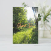 Green Forest Meadow Bedankkaart (Staand voorkant)