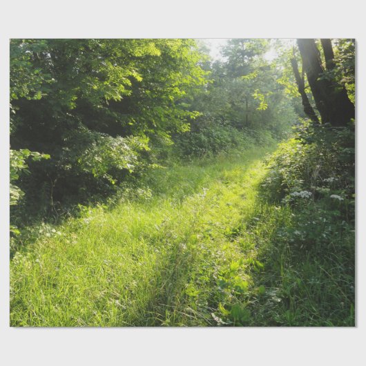 Green Forest Meadow Cadeaupapier (Vlak)