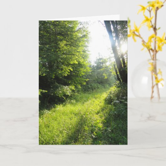 Green Forest Meadow Kaart (Gele Bloem)