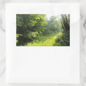 Green Forest Meadow Rechthoekige Sticker (Tas)